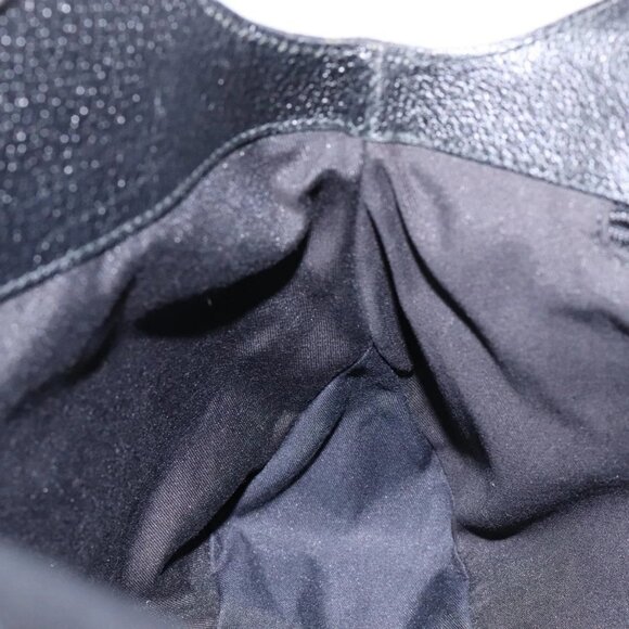 GUCCI GG Canvas Shoulder Bag Black Silver 132260 Auth 141652 - Picture 13 of 16